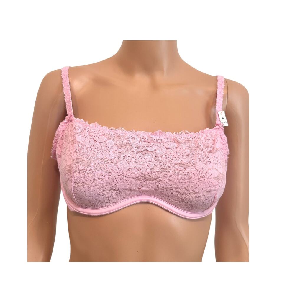 PINK Victoria’s Secret medium Wink unlined lace scoop bra BC3 3212